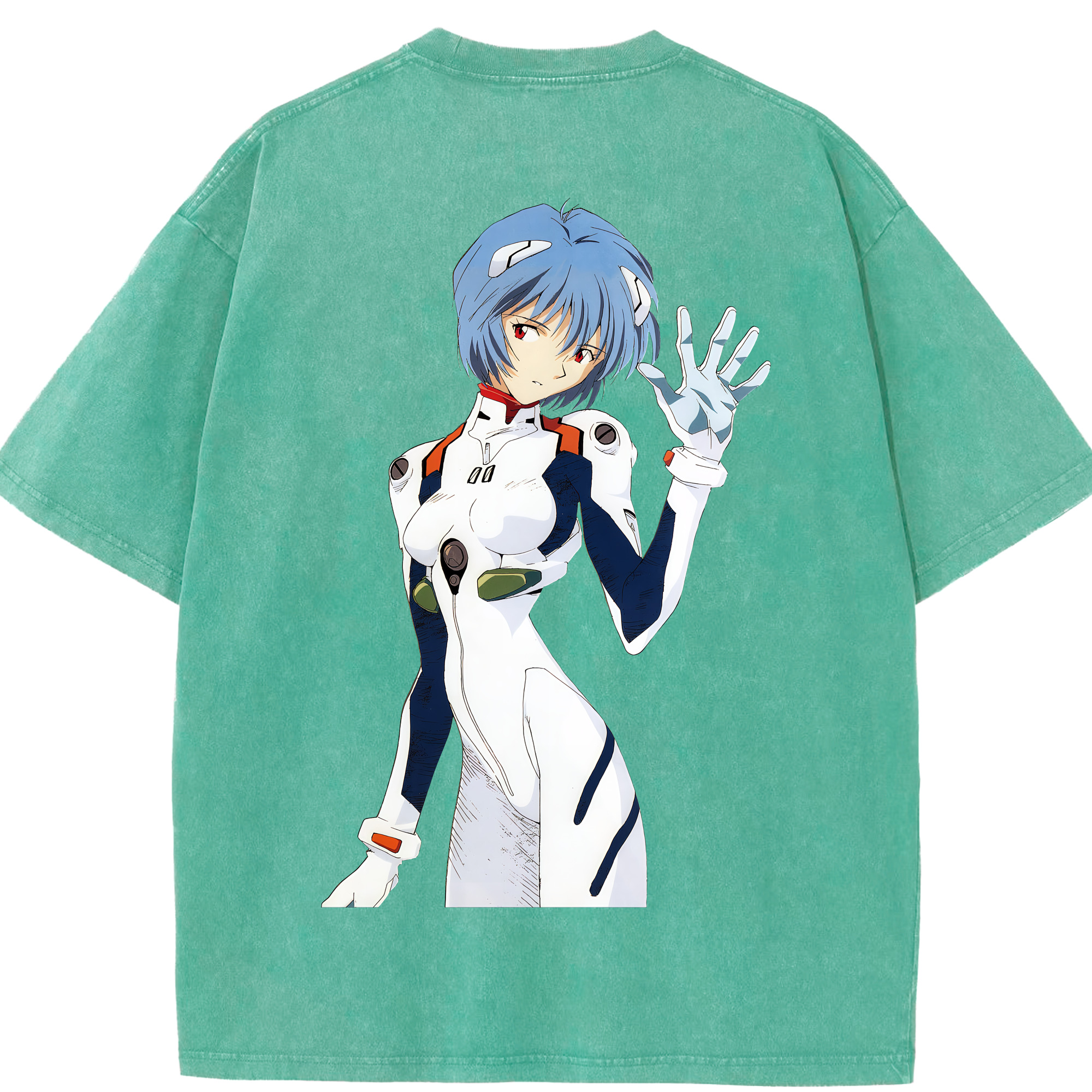 （画像用） EVA 新世紀エヴァンゲリオン 綿100% ヴィンテージ風 半袖Tシャツ（背面プリント）